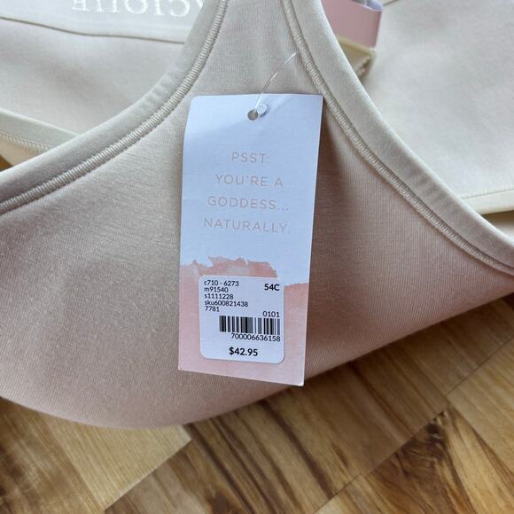 CACIQUE Lightly Lined No Wire Bra Full Coverage 54C Nude 1111228 NWT - Picture 6 of 8